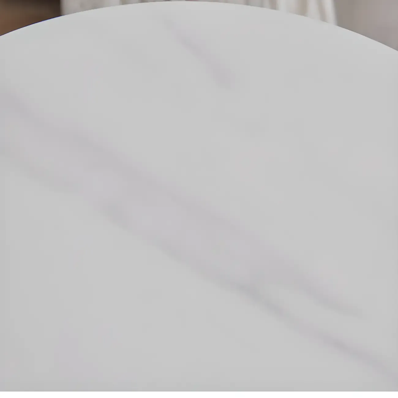 Metal Pedestal Round Marble Side Table for Living Room Image - 6