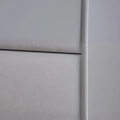 Modern Gray Bedside Table with Stone Countertop 3 Drawers Image - 13