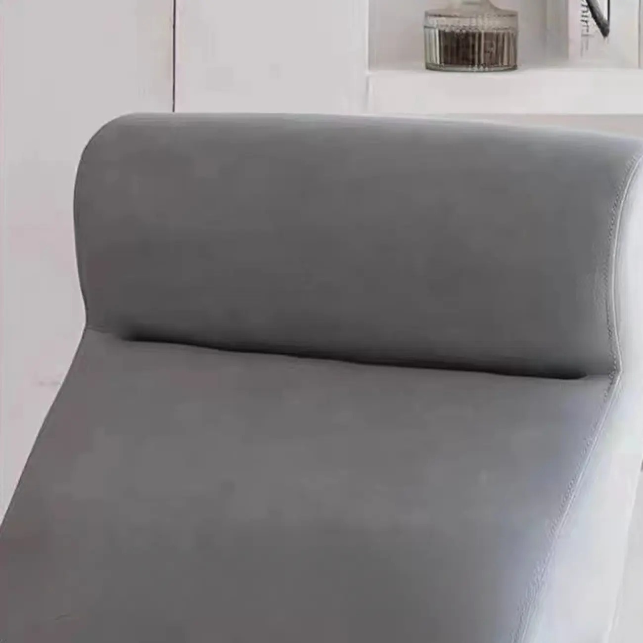 Modern Wood Upholstered Rocking Chair with Optional Ottoman Image - 8 | homeyfad