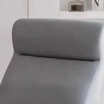 Modern Wood Upholstered Rocking Chair with Optional Ottoman Image - 8