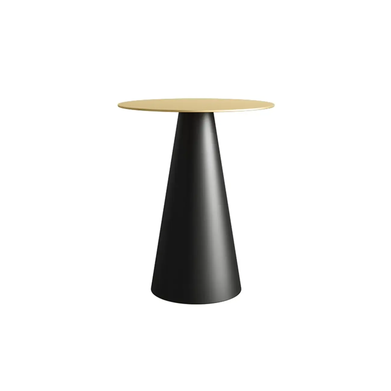 Modern Black Metal Round End Table for Living Room Decor Image - 11