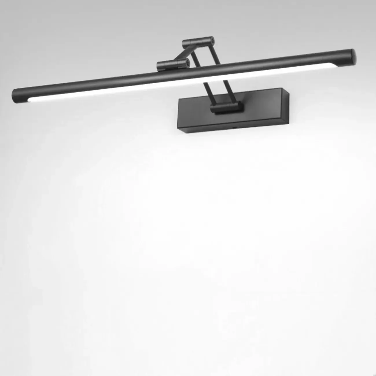 Modern Swing Arm White Aluminum LED Vanity Light | HomeyFad