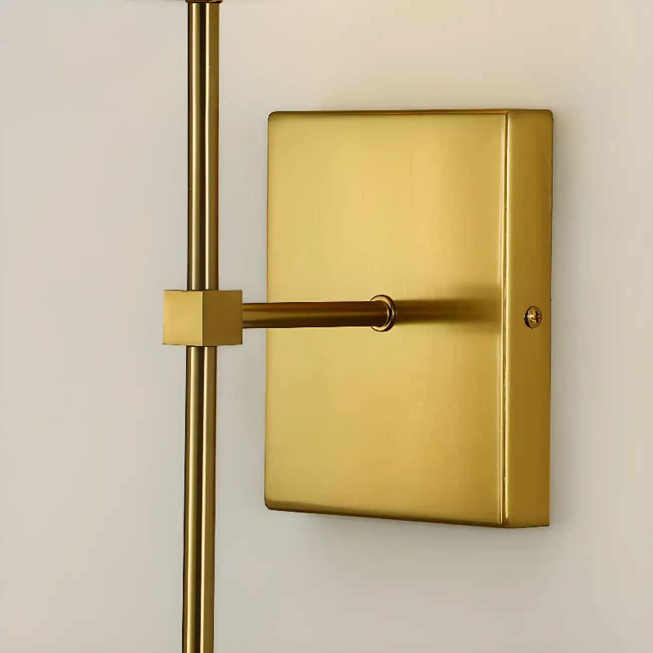 Modern White	Fabric Cylinder Wall Sconce with Medium Size Image - 11