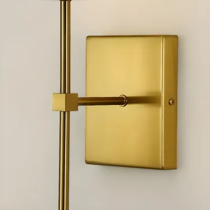 Modern White	Fabric Cylinder Wall Sconce with Medium Size Image - 11