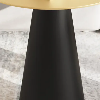 Modern Black Metal Round End Table for Living Room Decor Image - 13