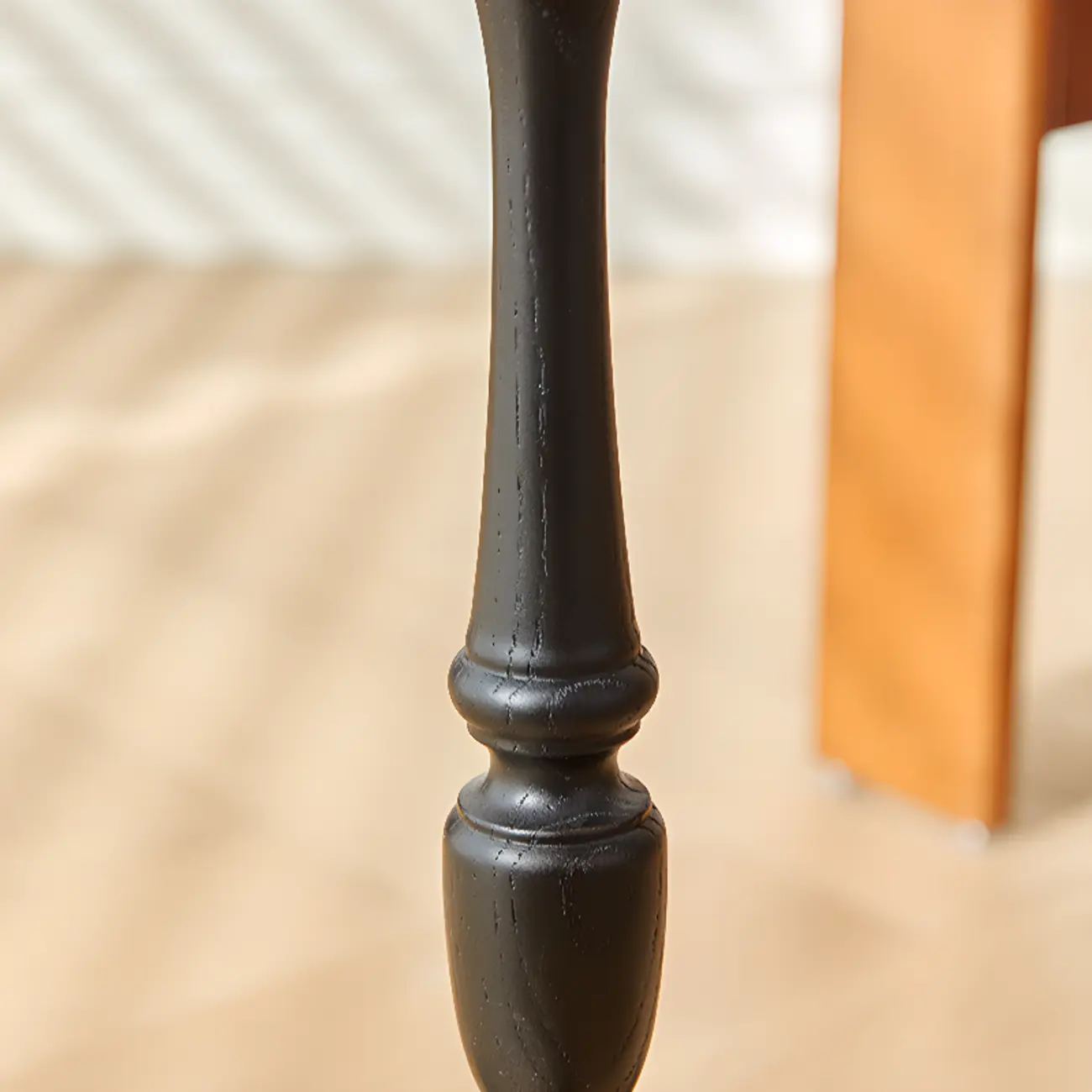 Wooden Tripod Round End Table with Tray Top for Living Room Image - 7 | homeyfad