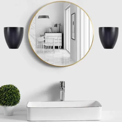 Modern Black Wall-Mounted LED Vanity Light for Bathroom Image - 1