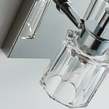 4 Bulb Vintage Bath Vanity Light with Brushed Nickel Shade Image - 10