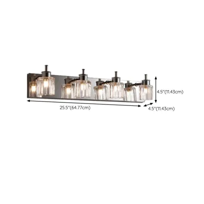 4 Bulb Vintage Bath Vanity Light with Brushed Nickel Shade Image - 12