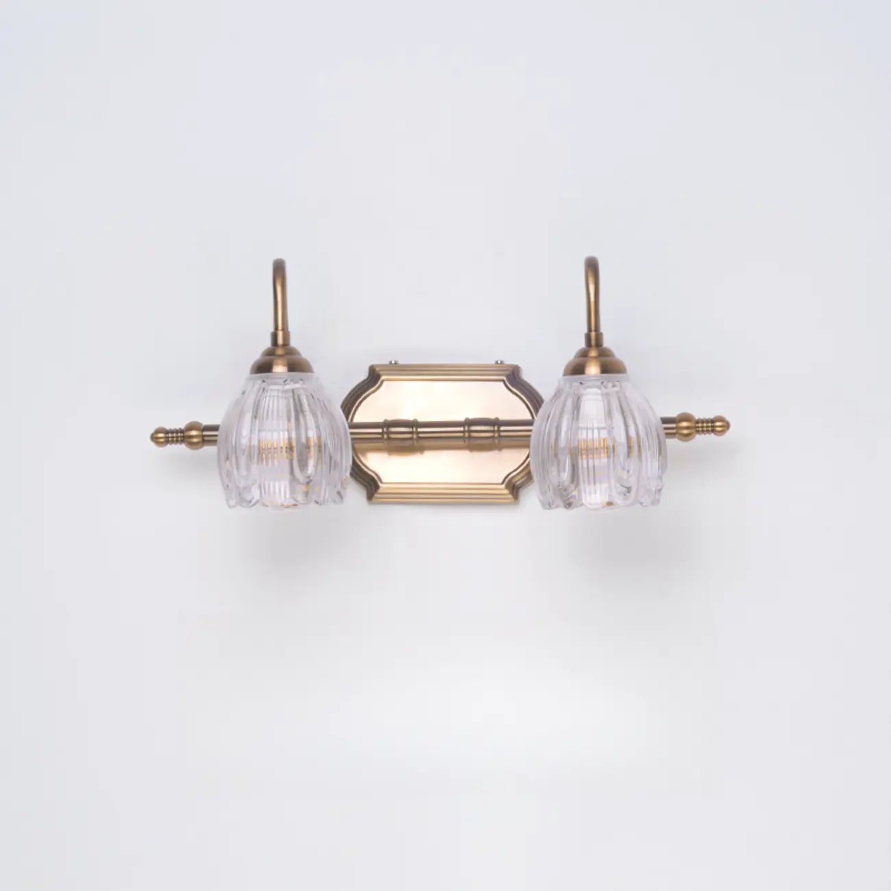 Modern 3-Light Globe Brass Vanity Light Fixture Above Mirror Image - 6 | homeyfad