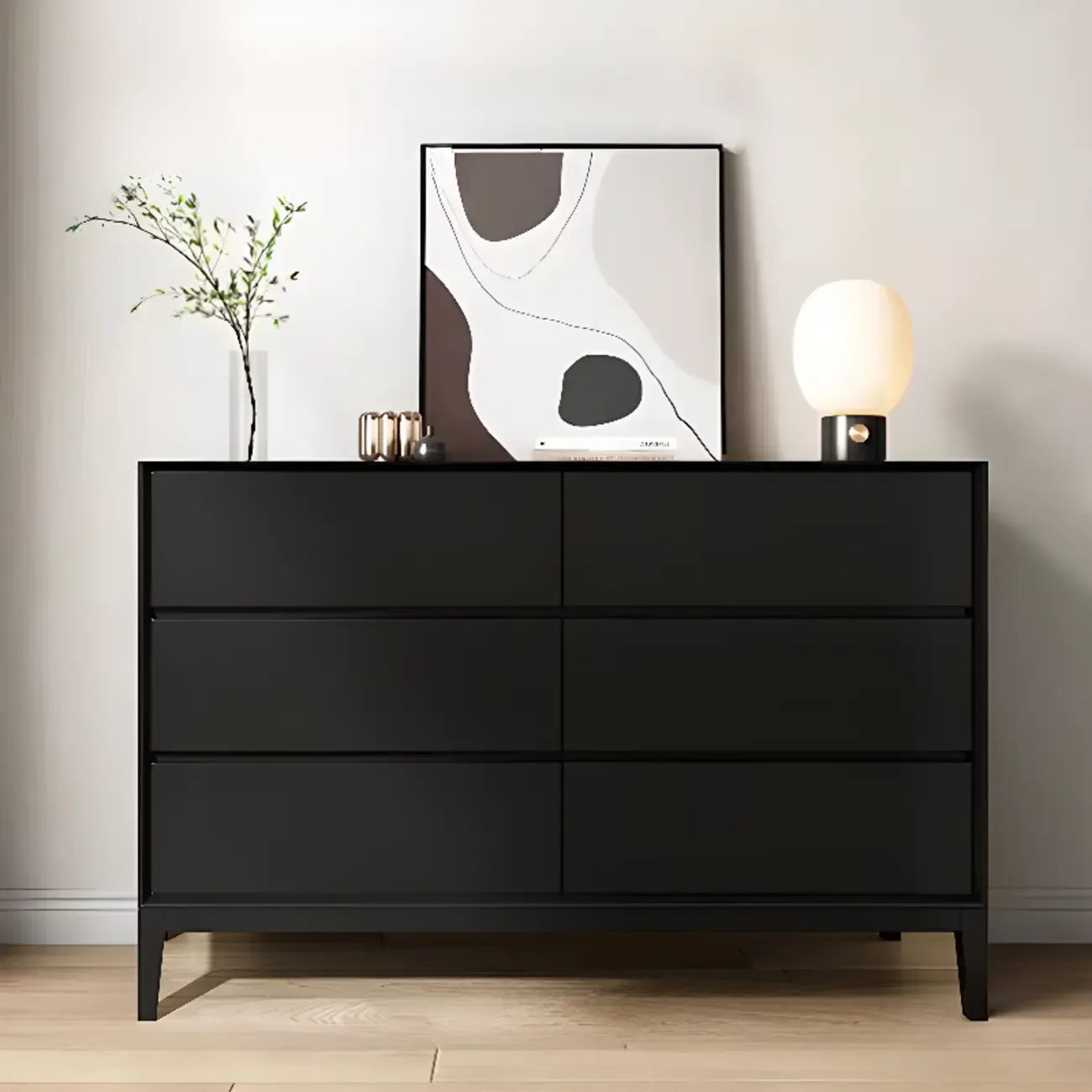 Dressers Wood Black Modern Style For The Parlor Image - 3