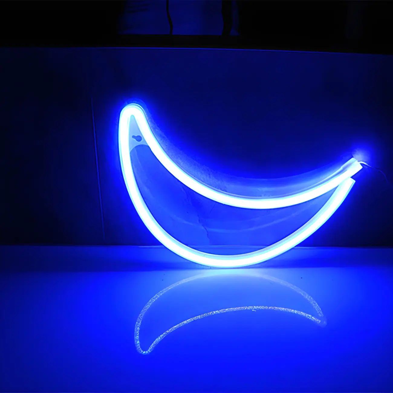Creative Red Crescent LED Night Light for Wall Decor Image - 2 | homeyfad