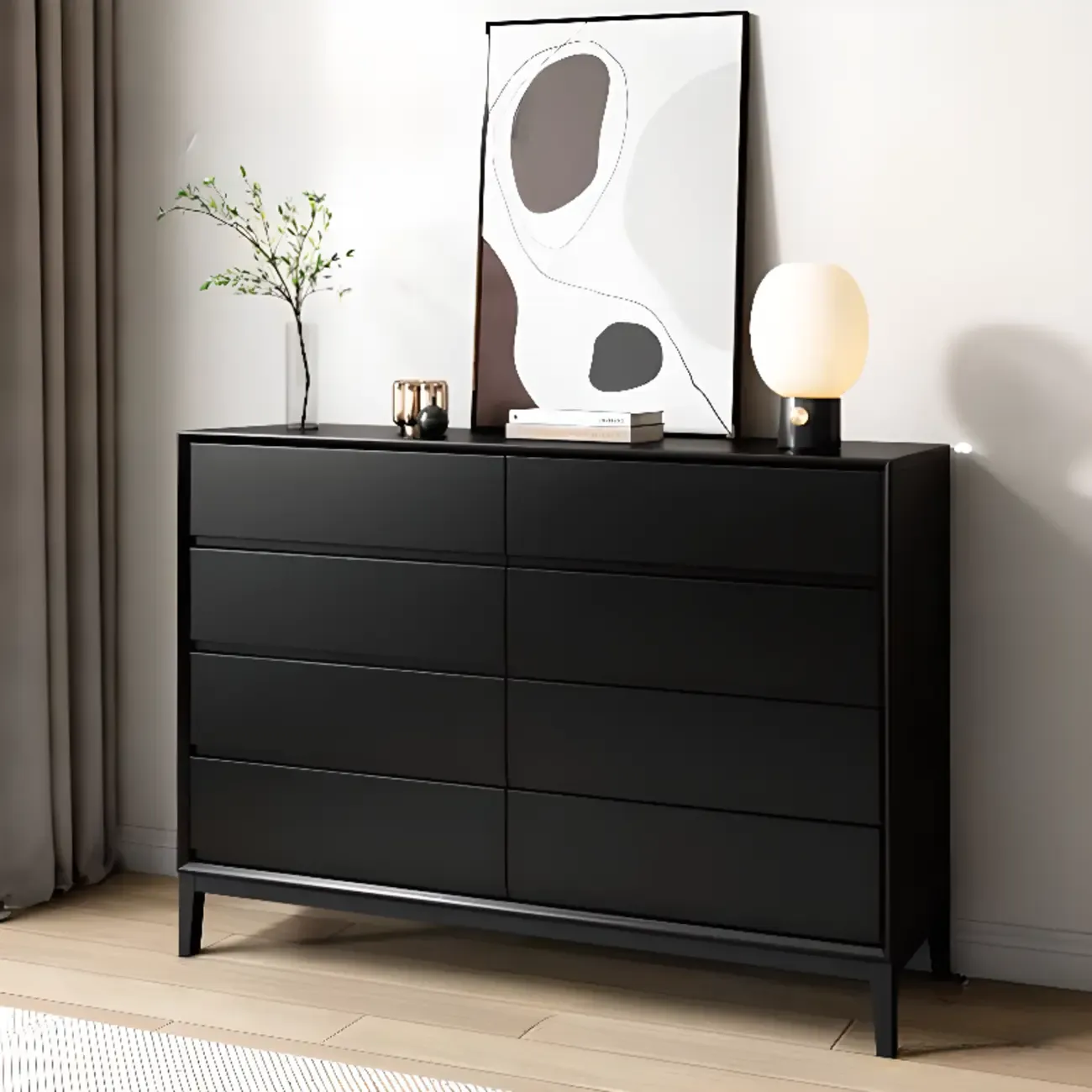Dressers Wood Black Modern Style For The Parlor Image - 4