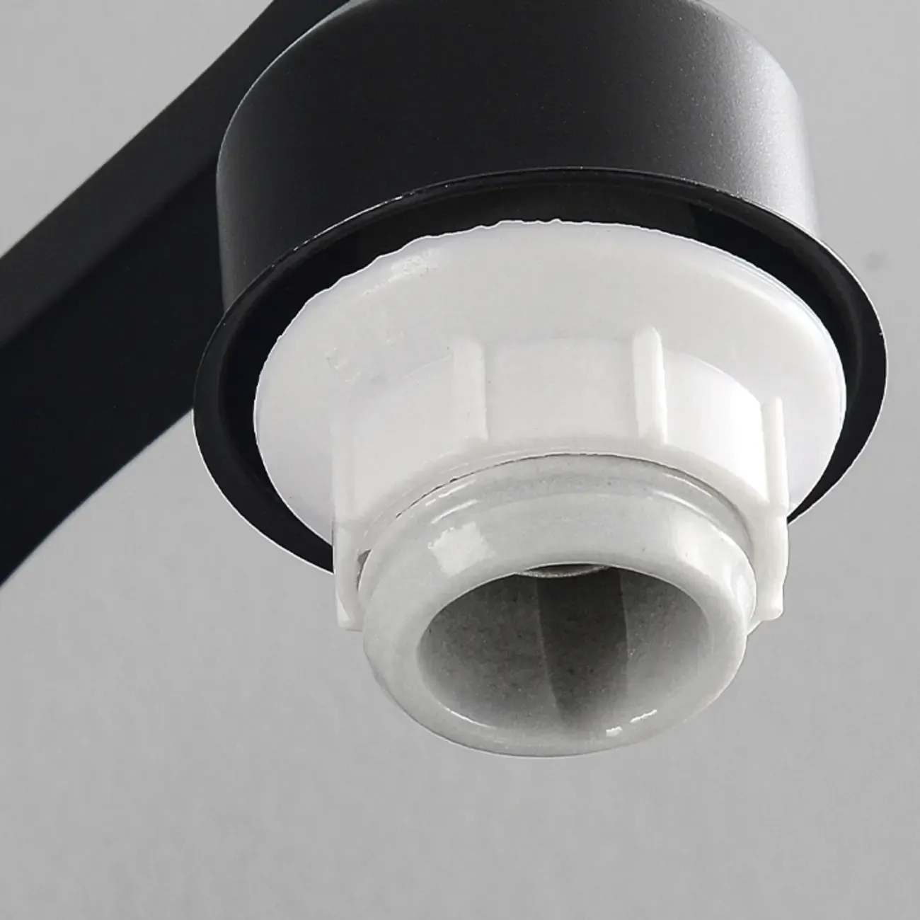 Retro Black 3 heads Vanity Light with White Glass Shades for Bathroom Image - 12