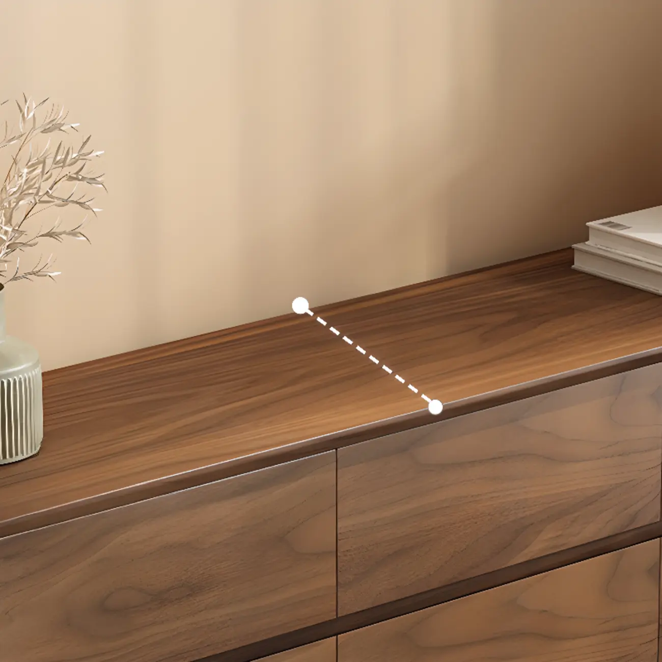 Modern Wood Dresser in Brown with 9 Drawer Storage Image - 9 | homeyfad