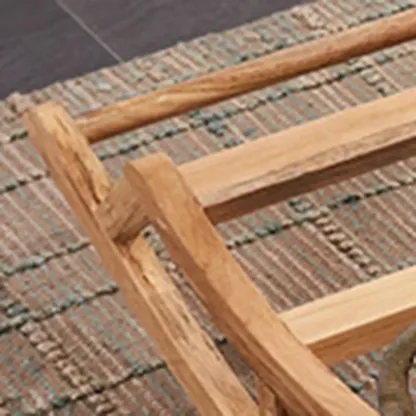 Modern Upholstered Ergonomic Rocking Chair with Ottoman Image - 17