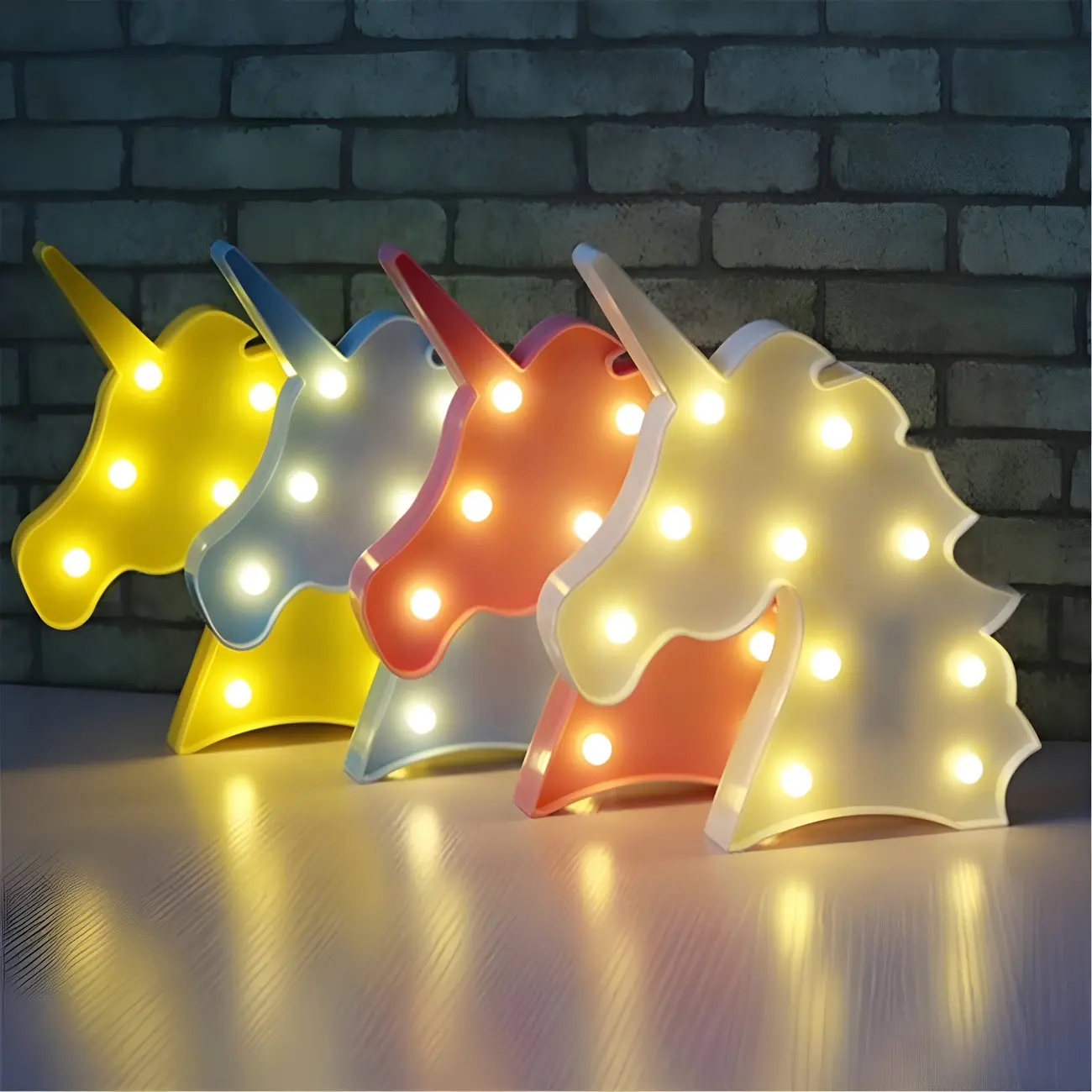 Kids Pink Unicorn Dimmable LED Night Light for Bedroom Decor Image - 2 | homeyfad