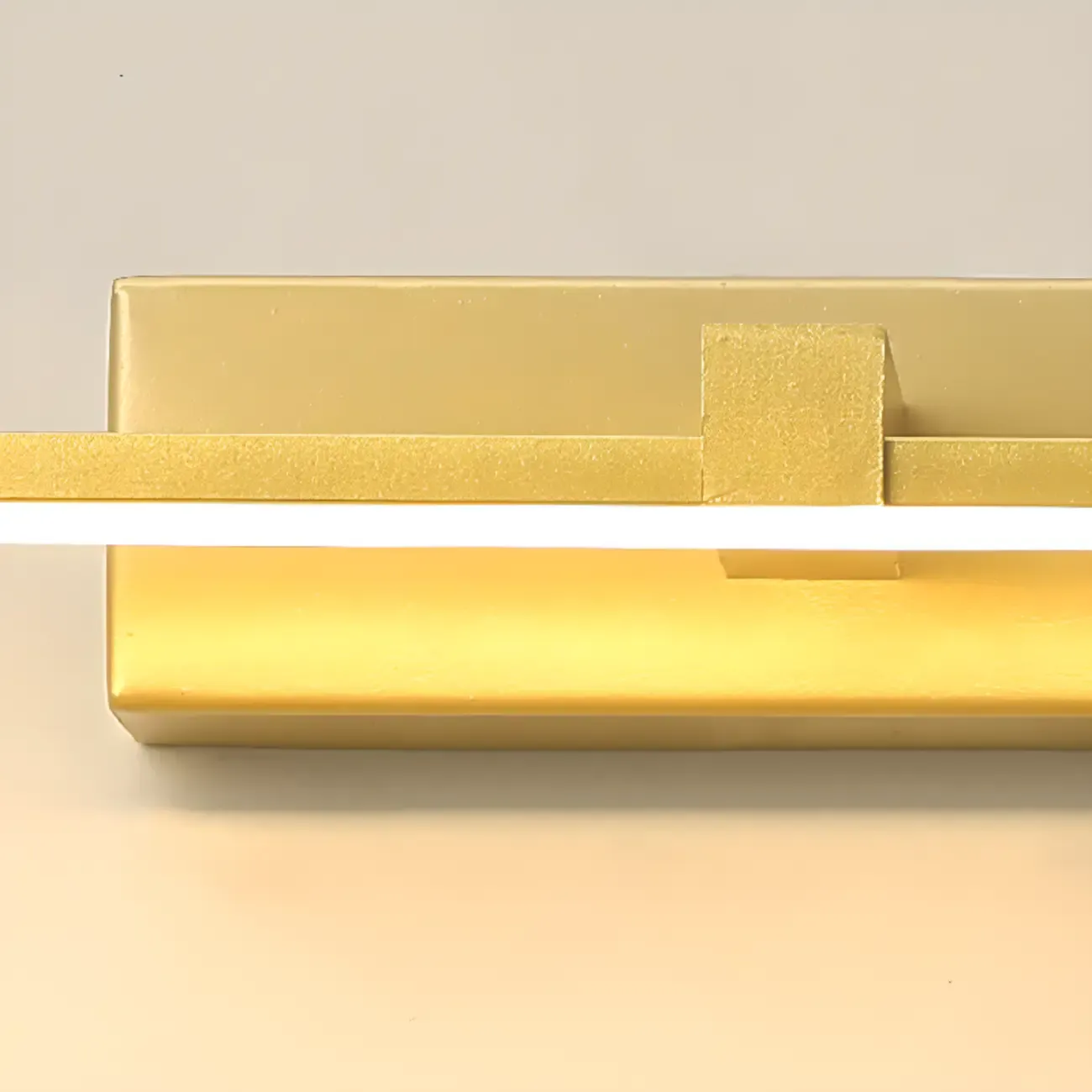 1-Light Linear Golden LED Vanity Light for Bathroom Decor Image - 15