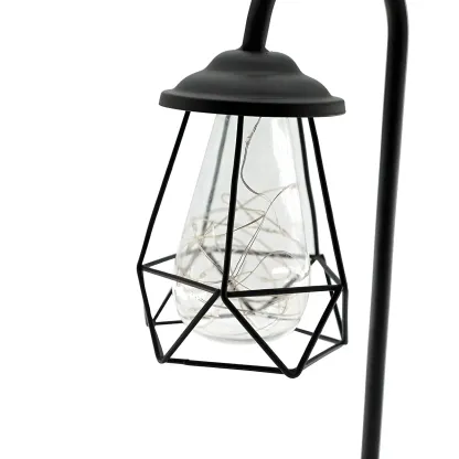 Black Metal copper bulb LED Night Light for desk Image - 3