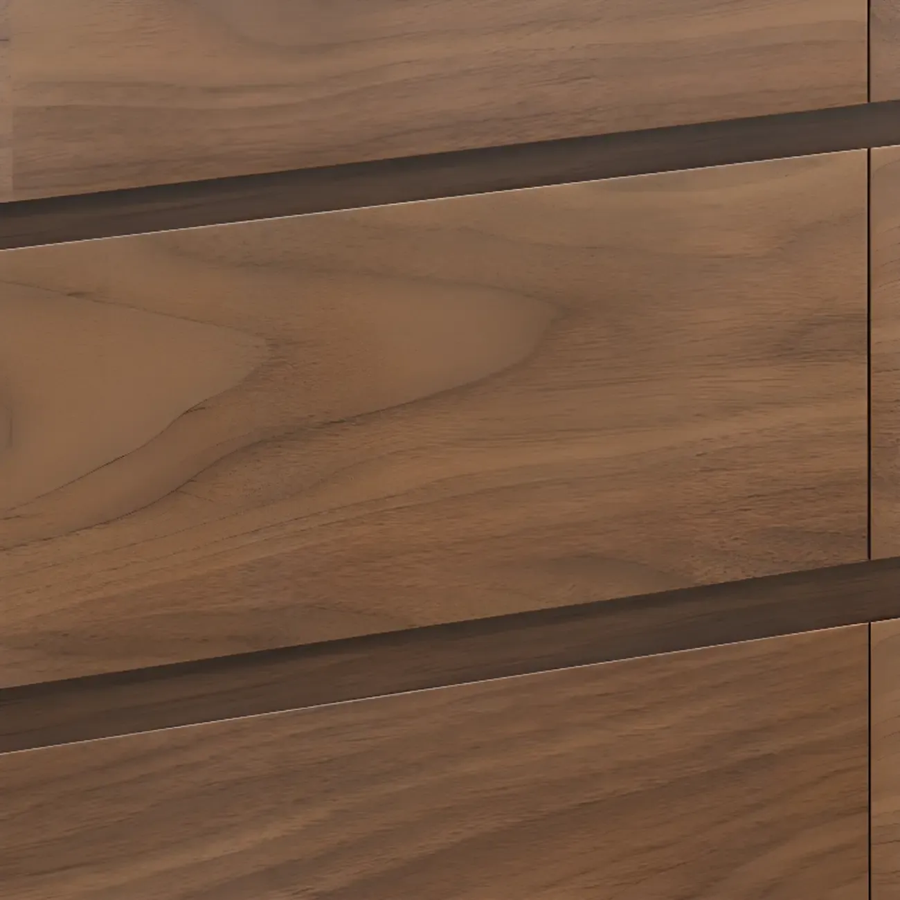 Modern Wood Dresser in Brown with 9 Drawer Storage Image - 17