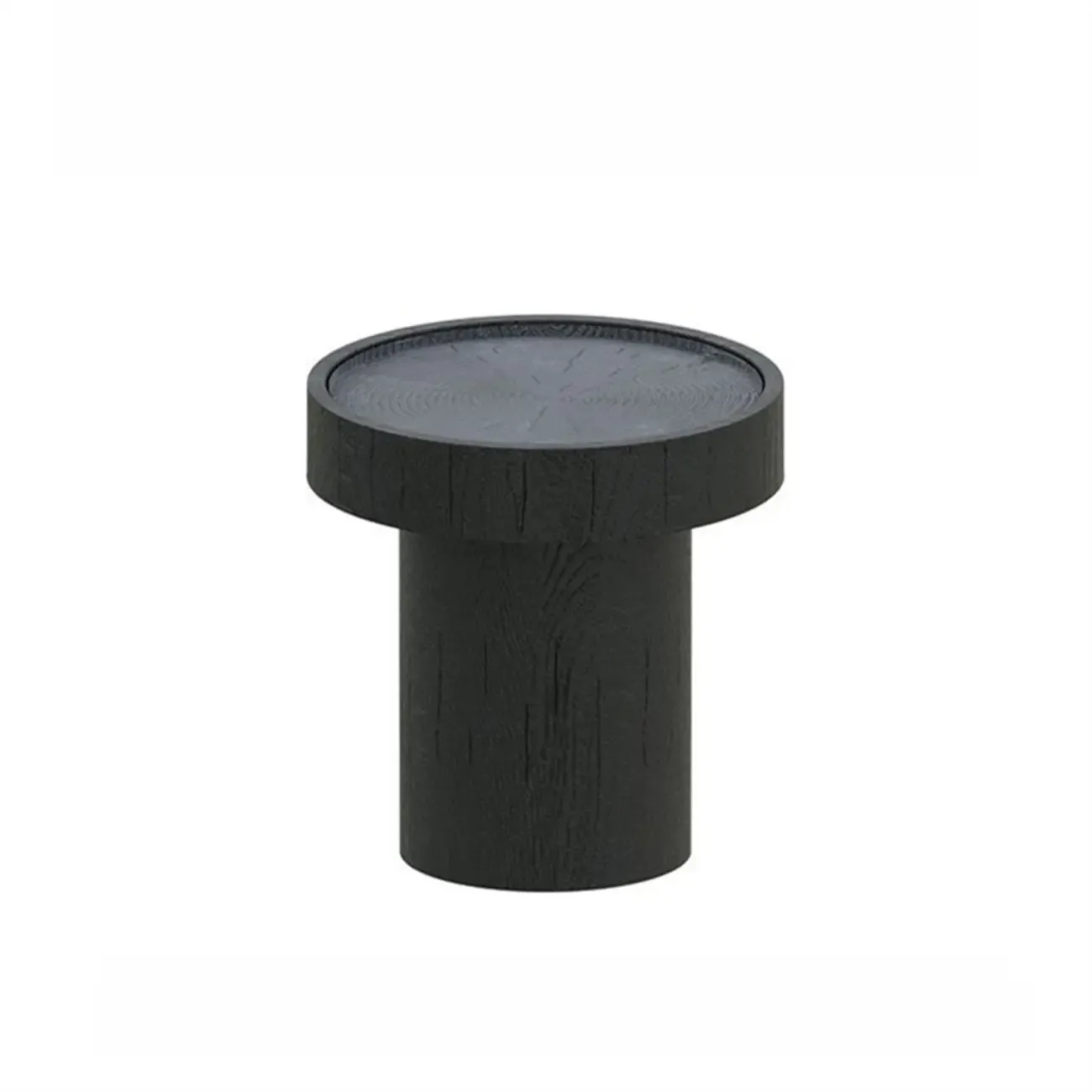Modern Solid Wooden Black Coffee Table with Unique Design Image - 2
