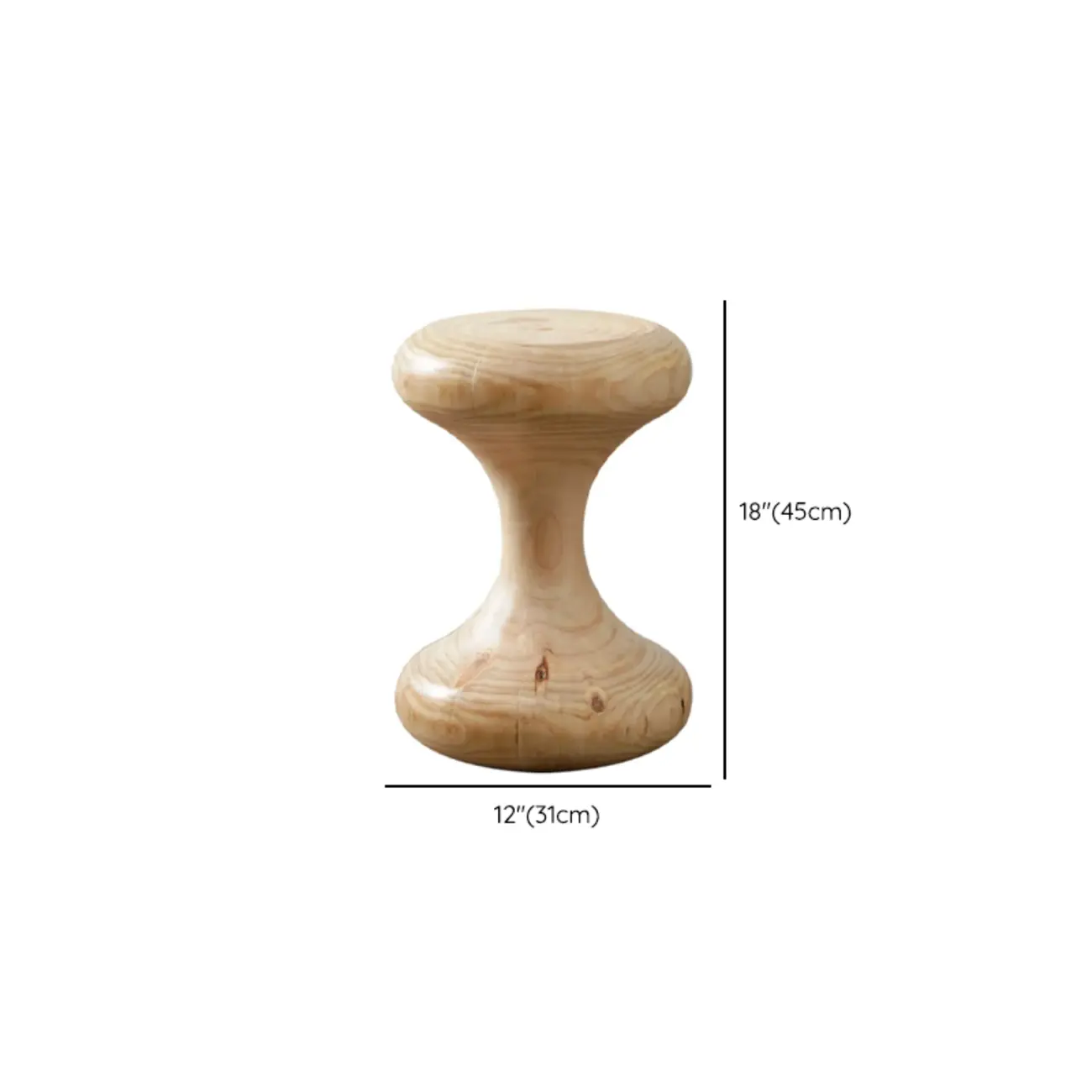  Natural Pine Small Wood Round End Table for Living Room Image - 26 | homeyfad
