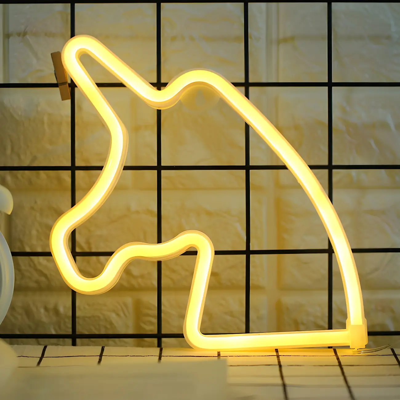 Kids Unicorn LED Linear Night Light for Desk and Wall Decor Image - 1 | homeyfad