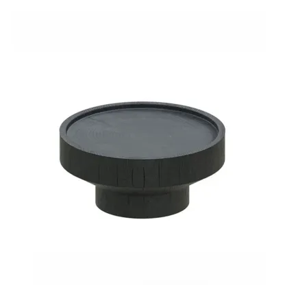 Modern Solid Wooden Black Coffee Table with Unique Design Image - 3