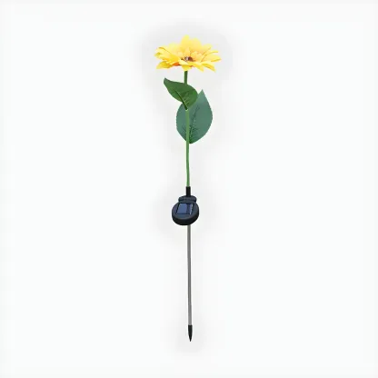 Sunflower Solar Pathway Stake LED Landscape Lighting Image - 2