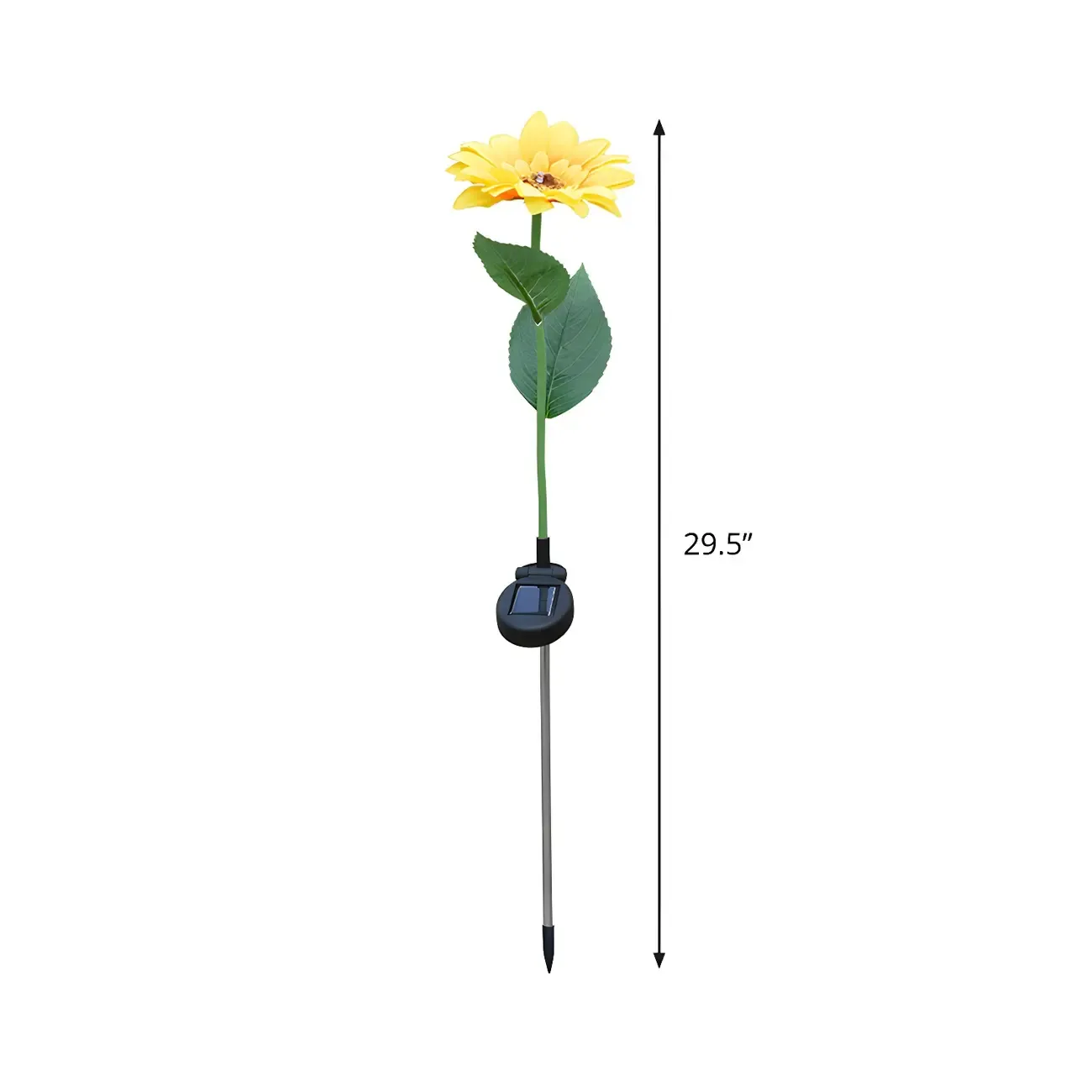 Sunflower Solar Pathway Stake LED Landscape Lighting Image - 3