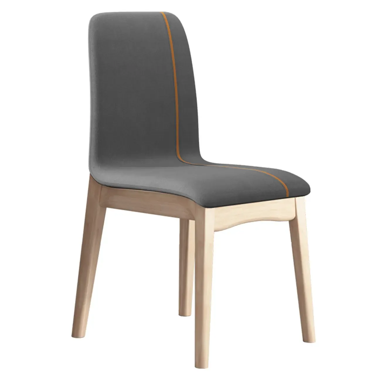Upholstered Dining Chair Armless Solid Back with Multi Color Image - 2