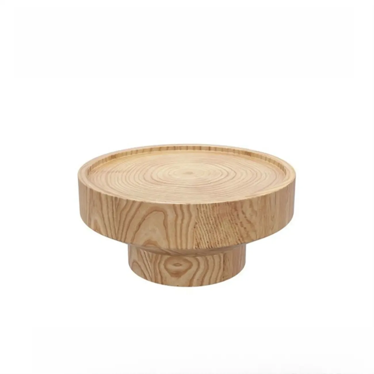 Modern Solid Wooden Black Coffee Table with Unique Design Image - 7