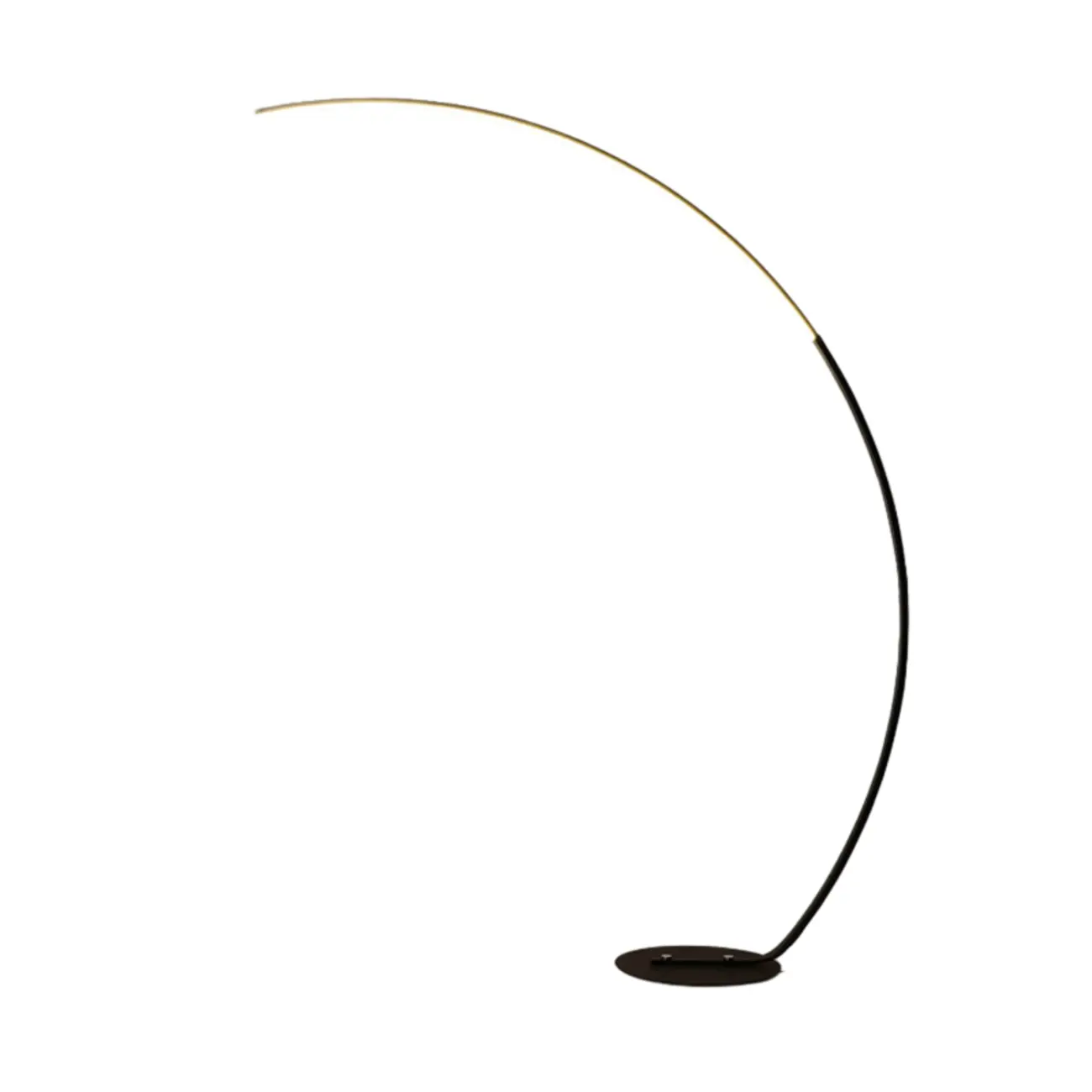 Minimalist Dimmable Black  LED Arc Floor Lamp for Living Room Image - 5 | homeyfad