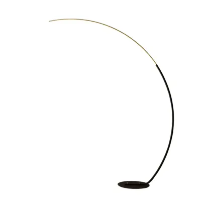 Minimalist Dimmable Black  LED Arc Floor Lamp for Living Room Image - 5