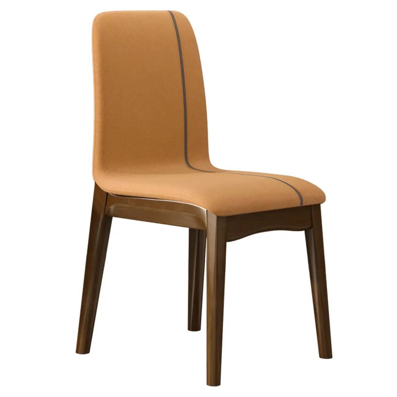 Upholstered Dining Chair Armless Solid Back with Multi Color Image - 7