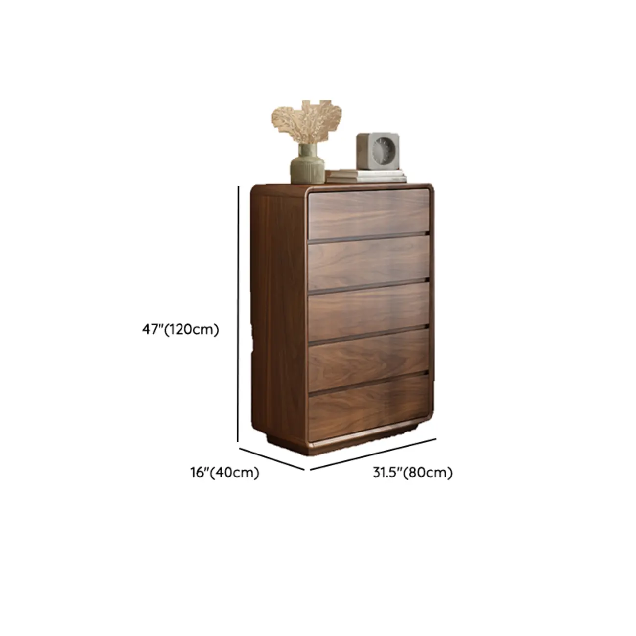 Modern Wood Dresser in Brown with 9 Drawer Storage Image - 28 | homeyfad