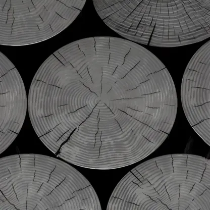 Modern Solid Wooden Black Coffee Table with Unique Design Image - 12