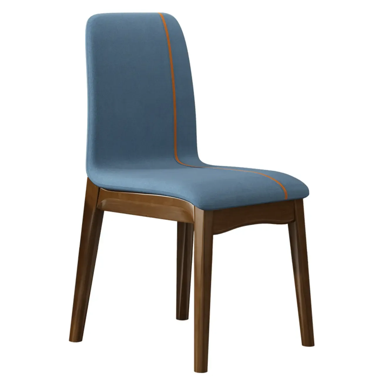 Upholstered Dining Chair Armless Solid Back with Multi Color Image - 11