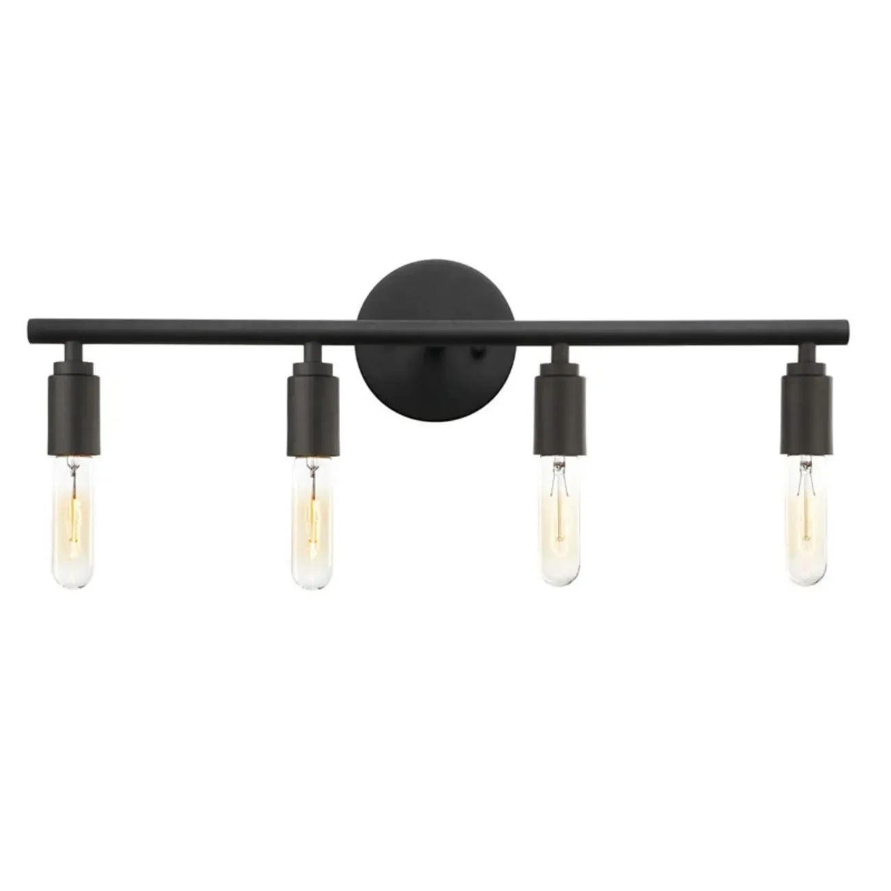 Industrial 3 Black Head Vanity Light with Bulb Shade for Bathroom Mirror Image - 6