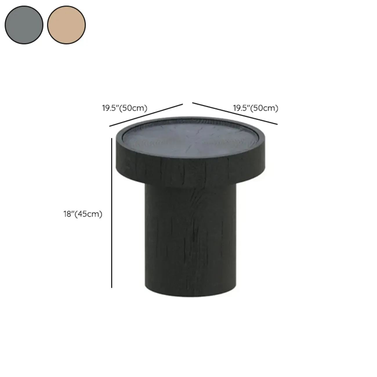 Modern Solid Wooden Black Coffee Table with Unique Design Image - 15