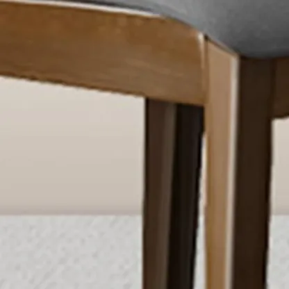 Upholstered Dining Chair Armless Solid Back with Multi Color Image - 16
