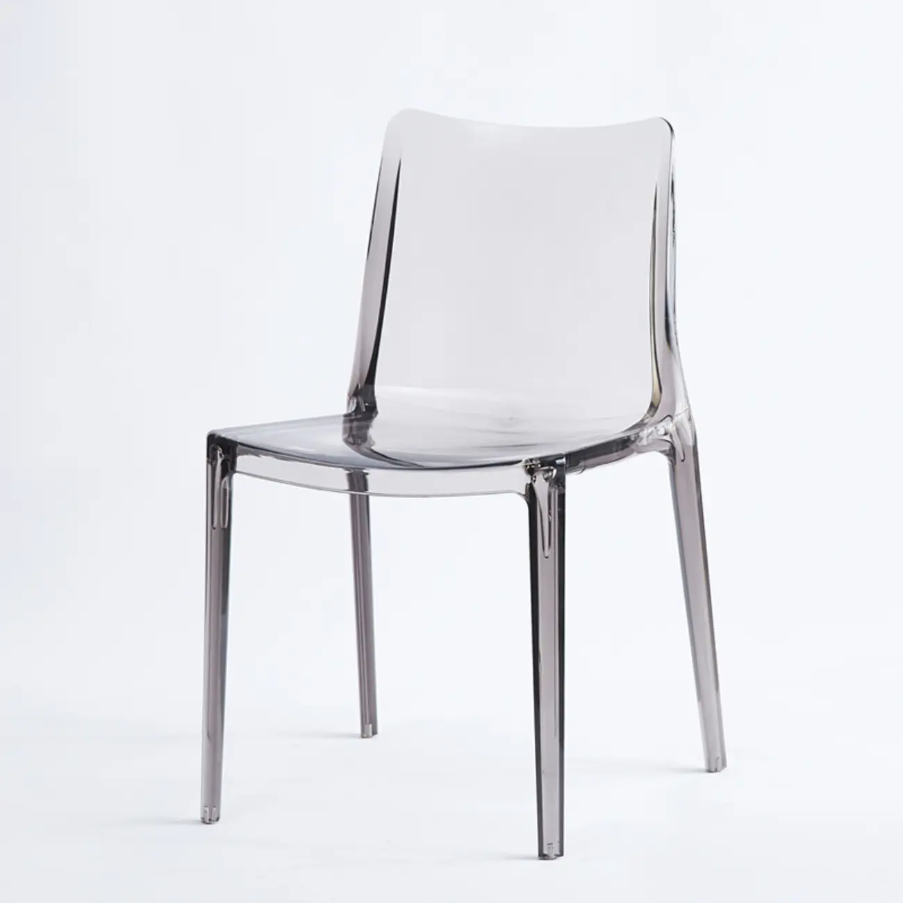 Modern Acrylic Dining Chair with Solid Back and Armless Design Image - 5 | homeyfad