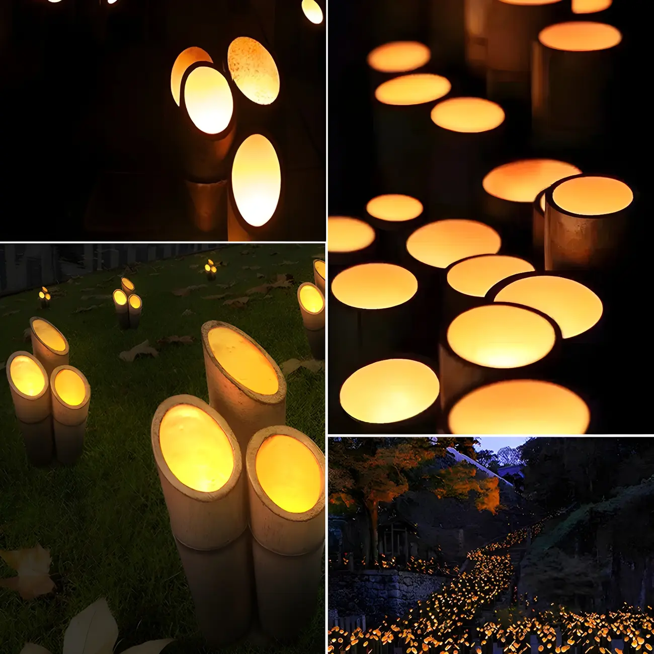 LED Green Bamboo Garden Light for Elegant Courtyard Illumination Image - 3 | homeyfad