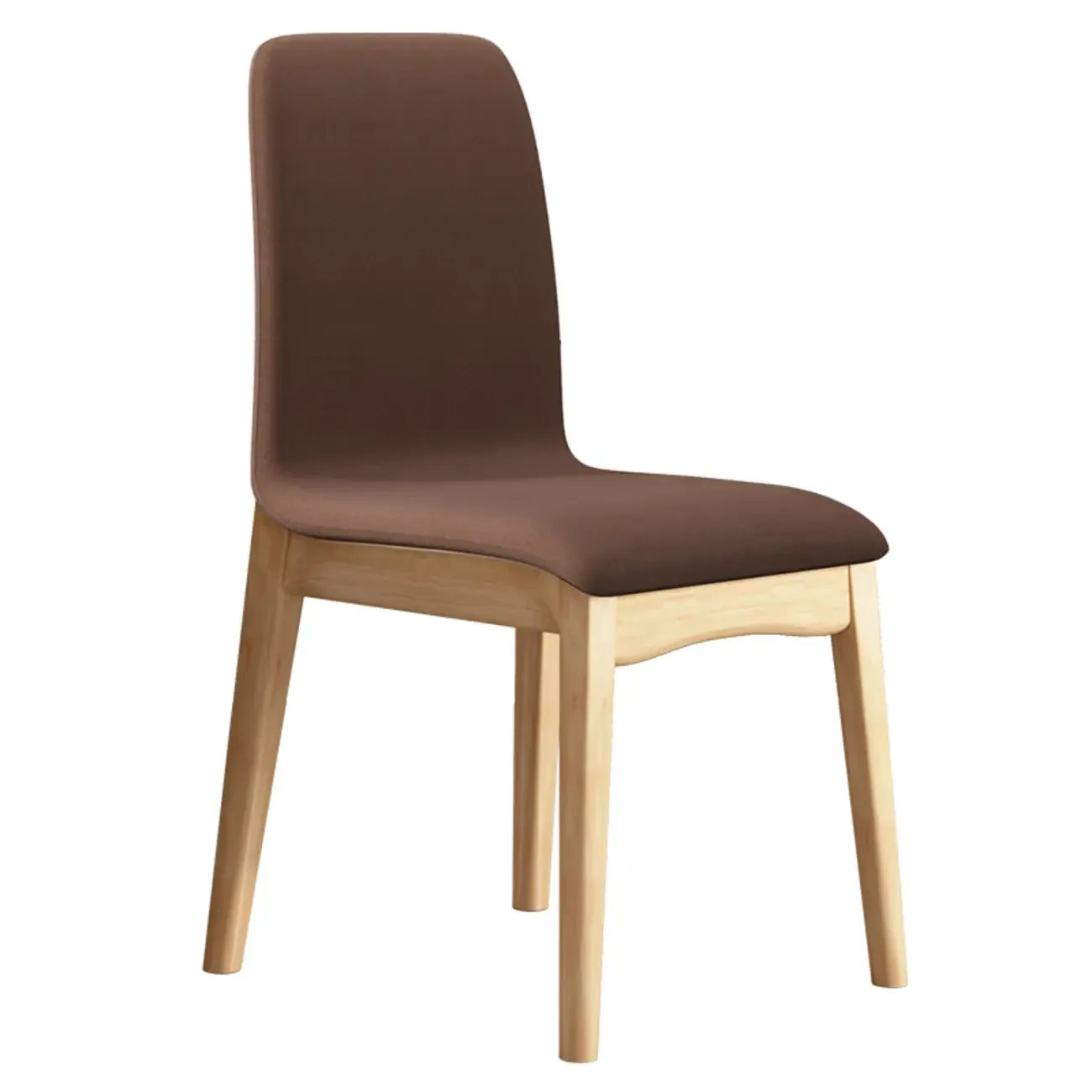 Upholstered Dining Chair Armless Solid Back with Multi Color Image - 21