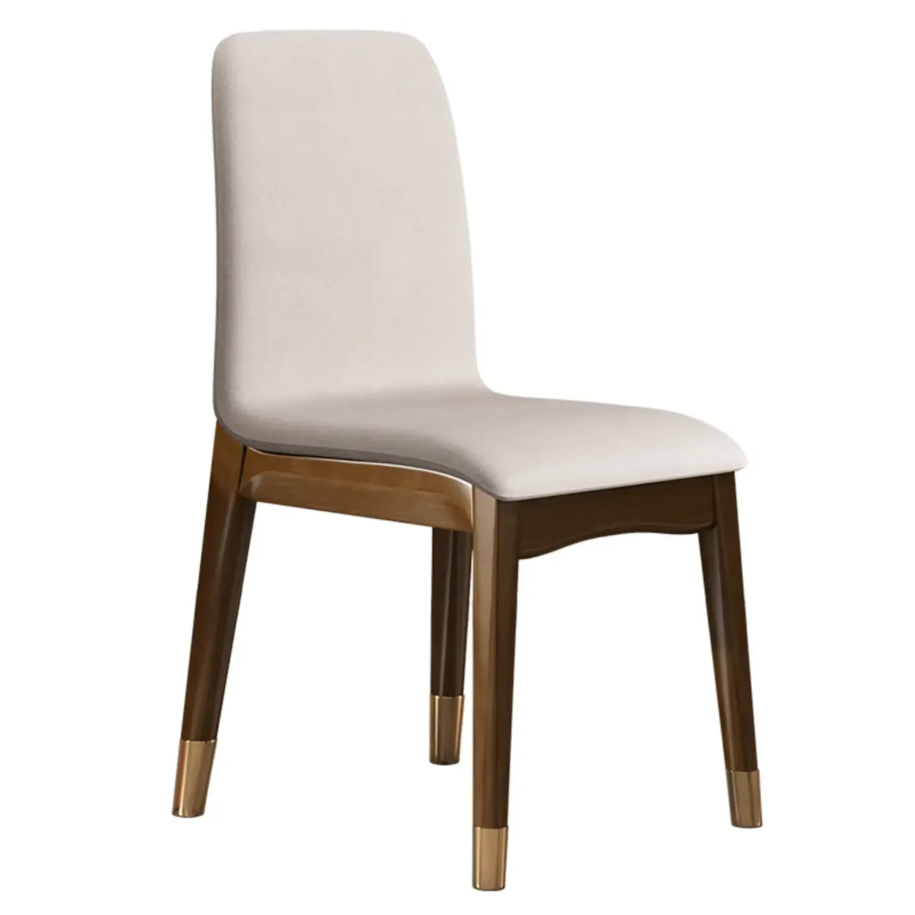 Upholstered Dining Chair Armless Solid Back with Multi Color Image - 25