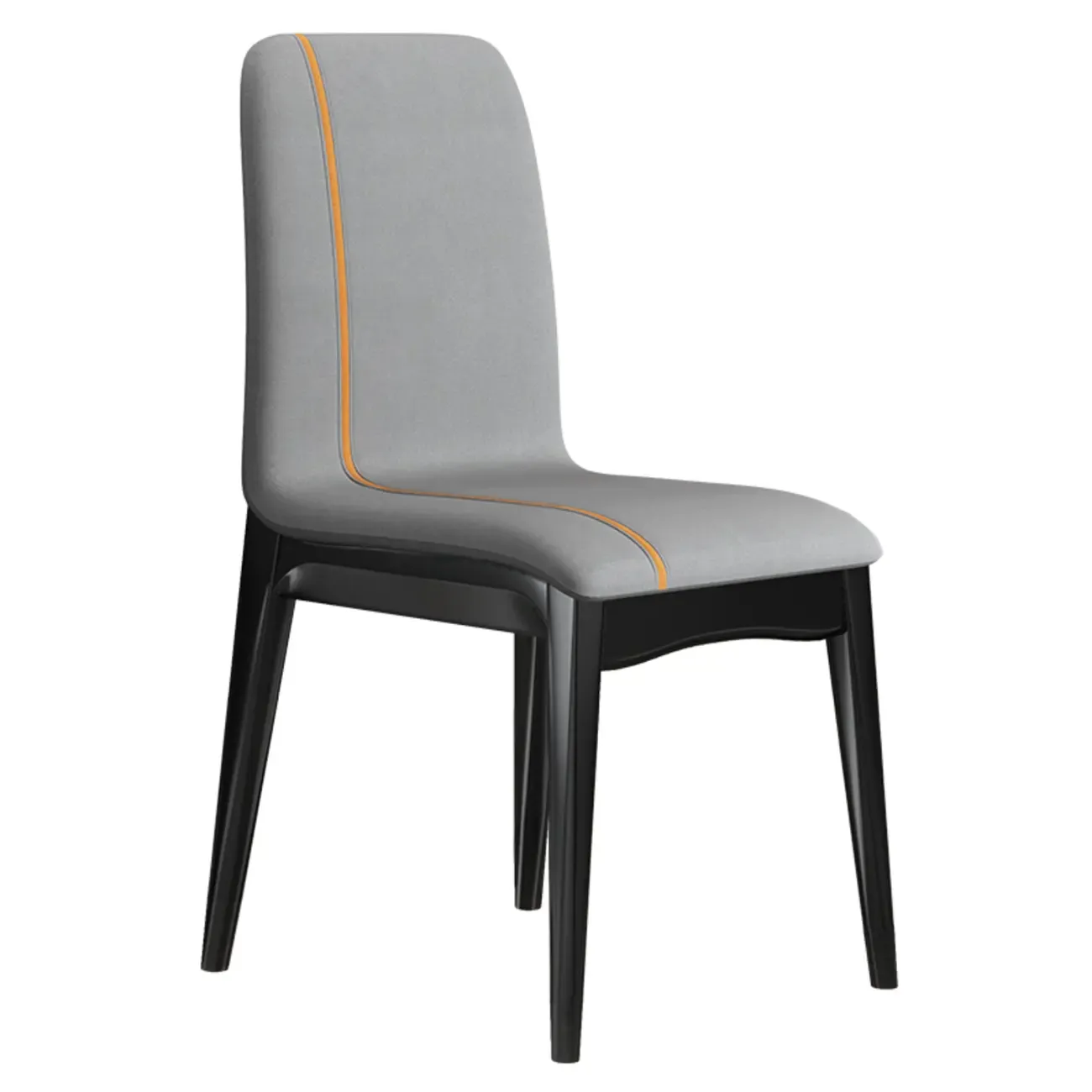 Upholstered Dining Chair Armless Solid Back with Multi Color Image - 28