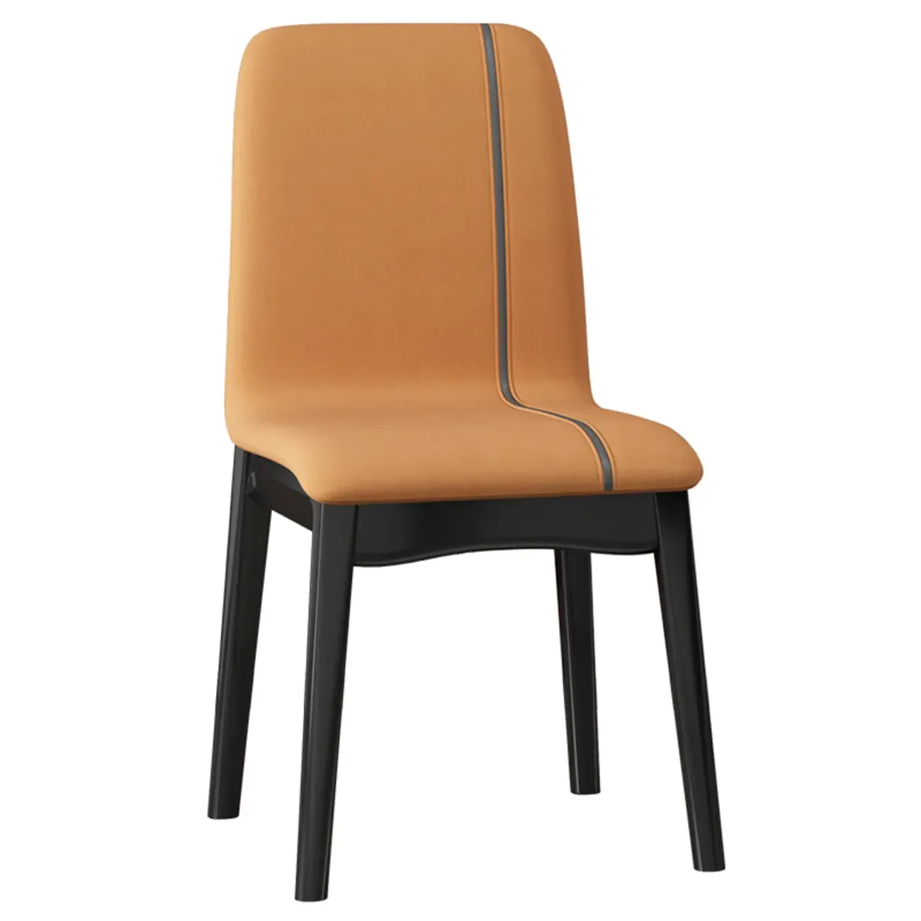 Upholstered Dining Chair Armless Solid Back with Multi Color Image - 30