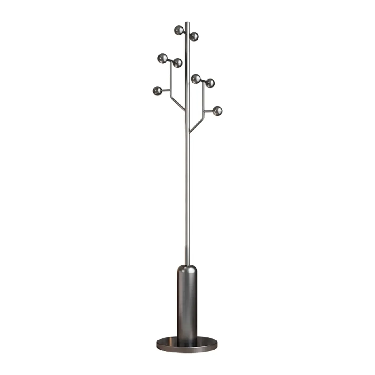 Glam Stainless Steel Coat Rack with Unique Stand Image - 5