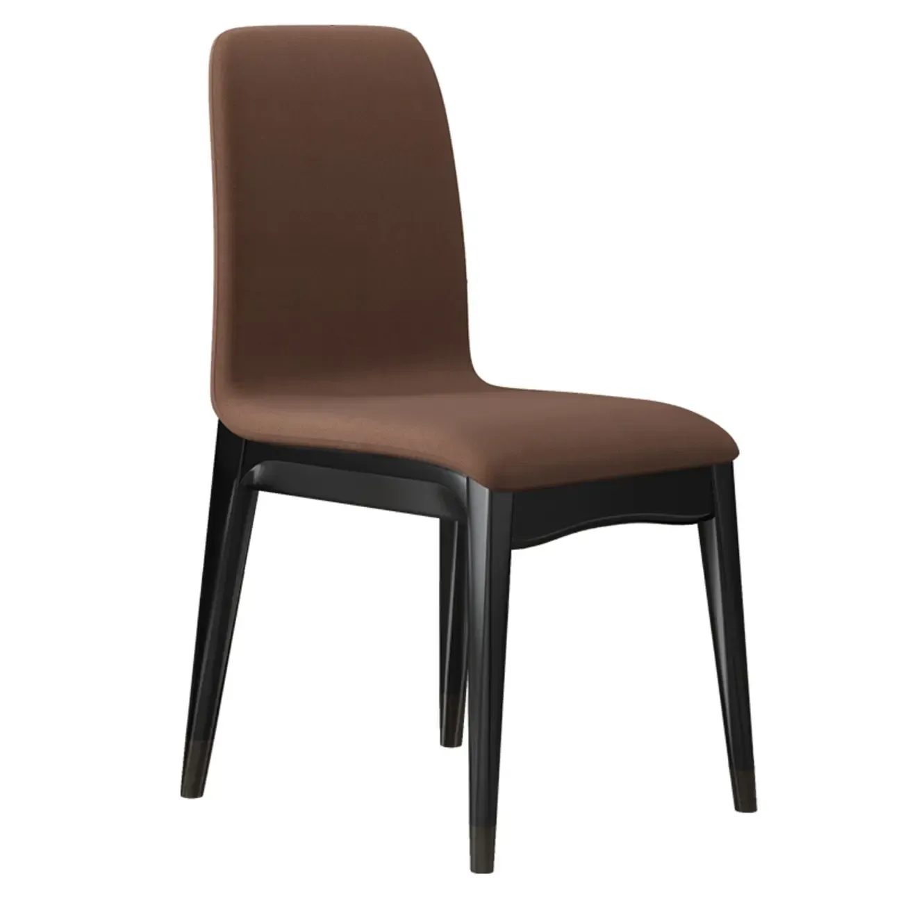 Upholstered Dining Chair Armless Solid Back with Multi Color Image - 31