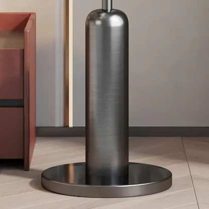 Glam Stainless Steel Coat Rack with Unique Stand Image - 6